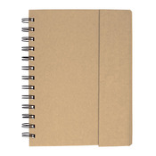 Spiral Notebook With Sticky Notes & Pen 5.75" X 7.25"