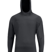 Unisex Airflex Long-Sleeve Scuba Neck Hooded T-Shirt