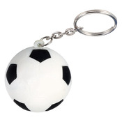 Soccer Ball Shape Stress Ball Keychain