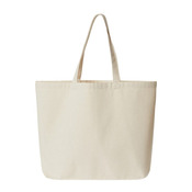 Jumbo Recycled Midweight Gusseted Canvas Tote