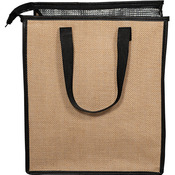 Jute Cooler Tote Bag