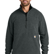 Textured 1/2 Zip Fleece Jacket