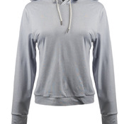 Ladies' Modest Crop Hooded Sweatshirt