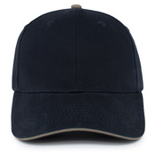 Brushed Twill Cap With Sandwich Bill